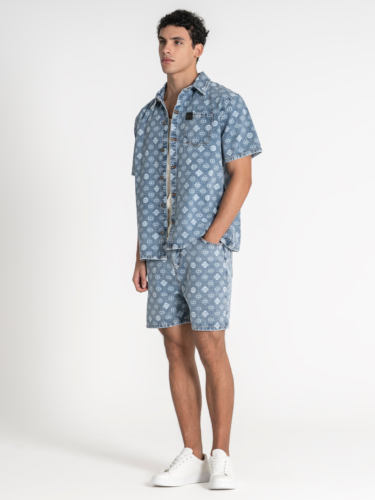 shirts / Blue GG Gram Denim Shirt