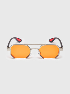sunglasses / Orange Metal Sunglasses