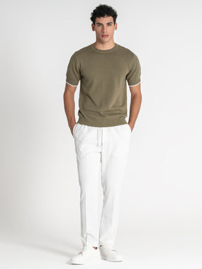 t-shirts / Green Edge Knit Tee