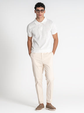 polos / White Sense Knit Polo