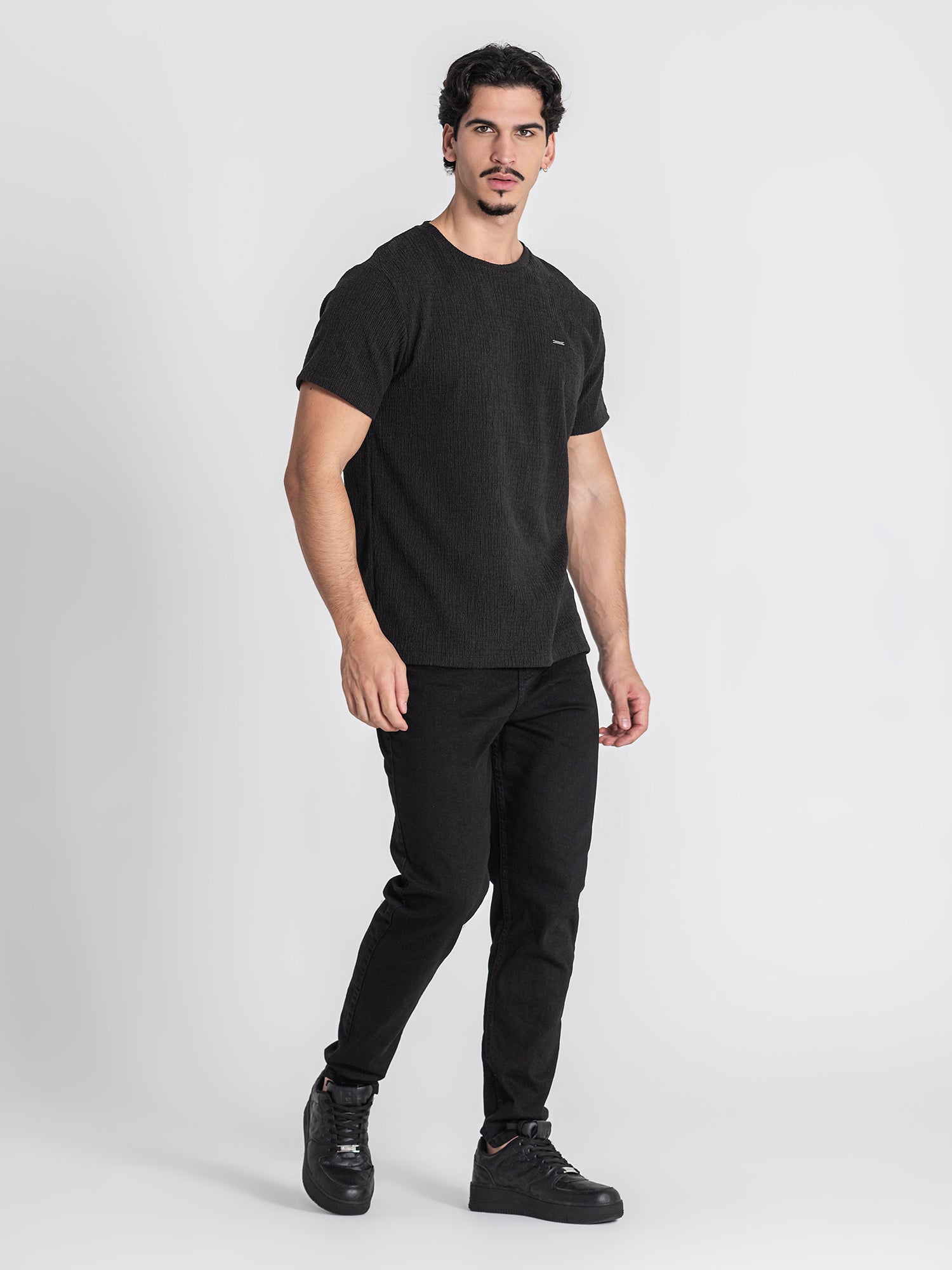 t-shirts / Black Texture Tee