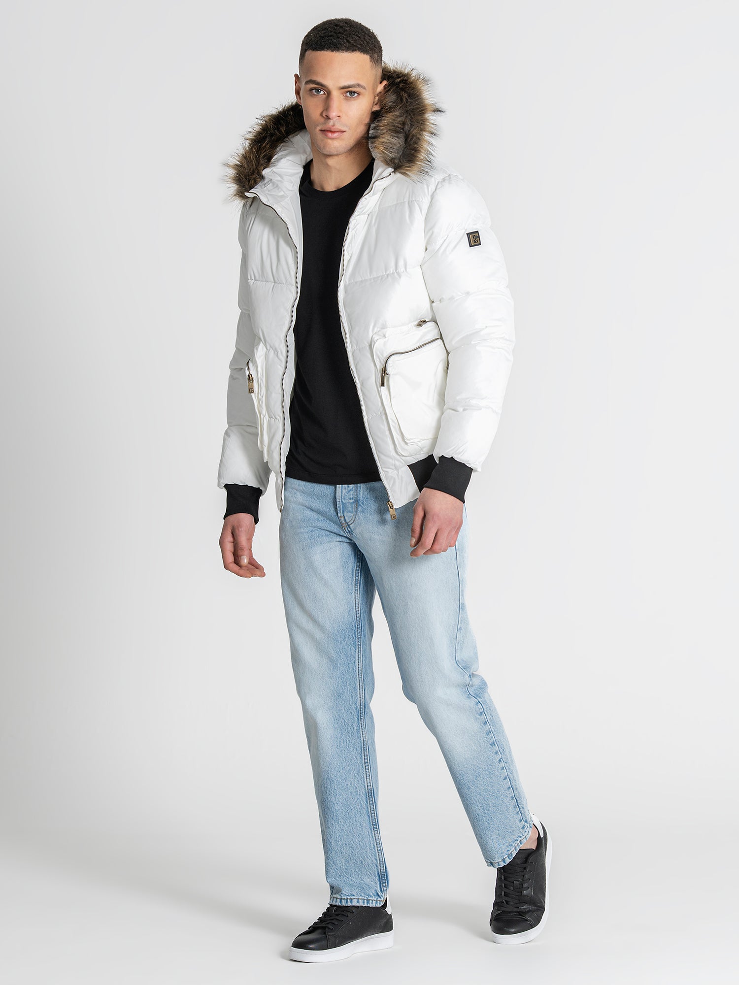 puffers / White Utility Puffer Jacket