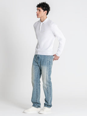 polos / White Essential Knit Polo