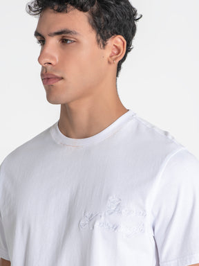 t-shirts / White Handwritten Tee