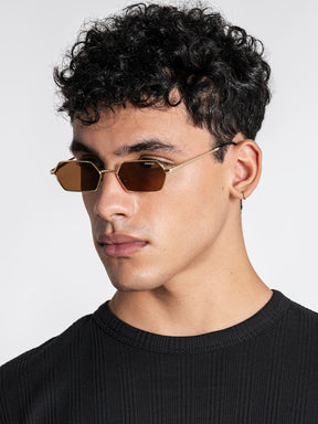 sunglasses / Orange Geometric Sunglasses