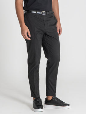 pants / Black Elastic Chino Chino Pants