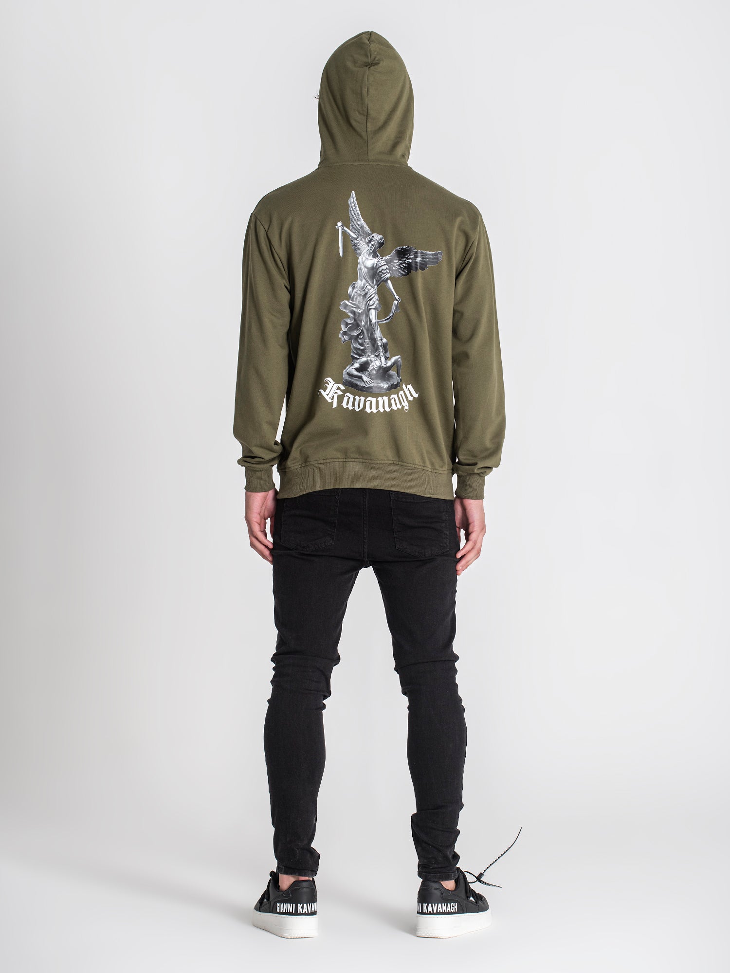 hoodies / Army Green Warrior Angel Hoodie