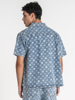 shirts / Blue GG Gram Denim Shirt