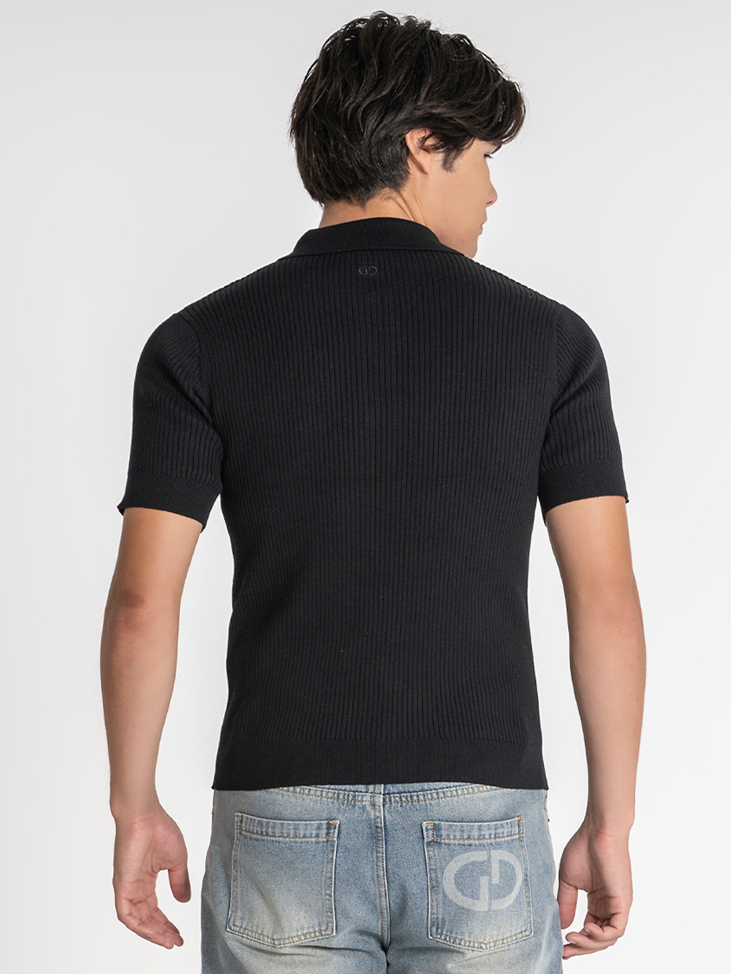 polos / Black Essential Knit Polo