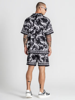 shirts / Black Majestic Satin Shirt