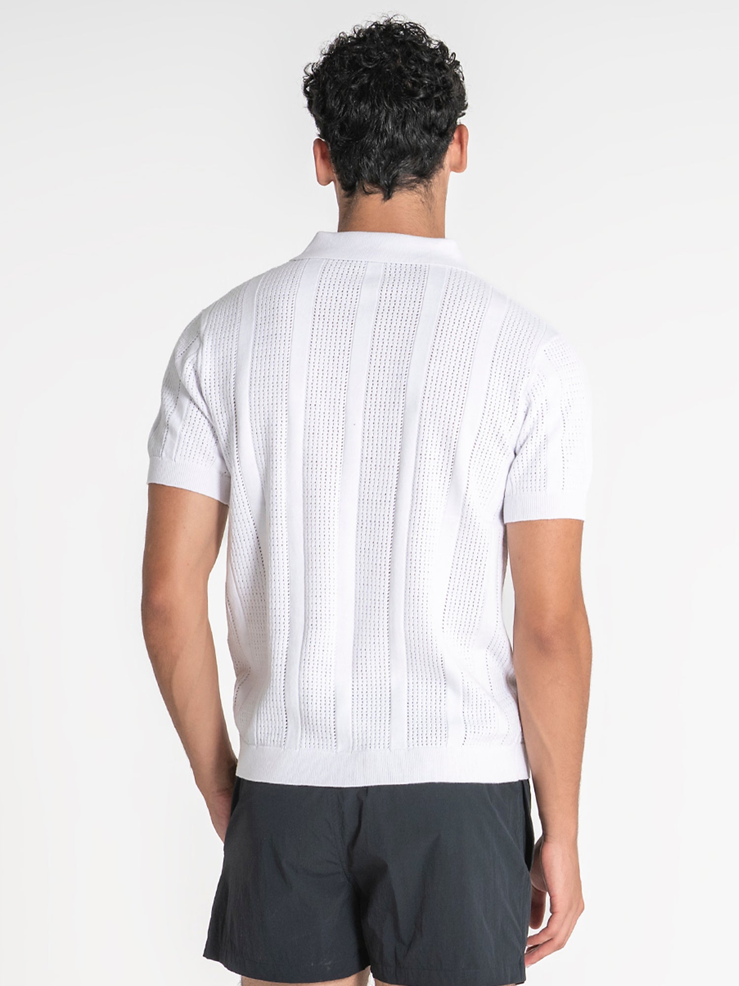 polos / White Tennis Knit Polo