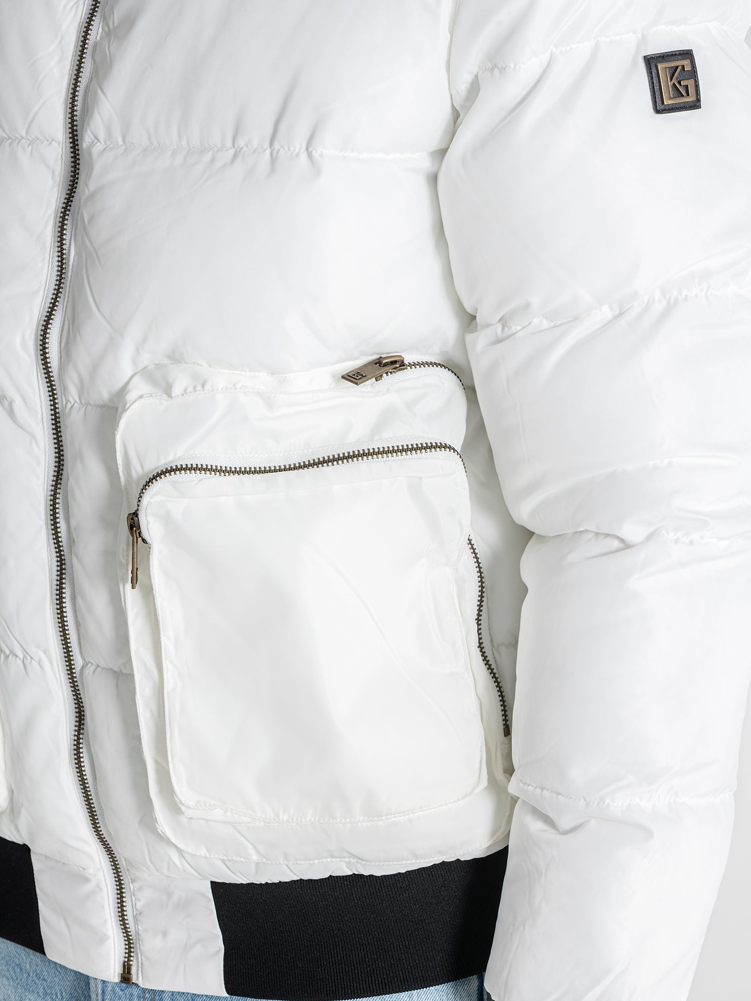 puffers / White Utility Puffer Jacket