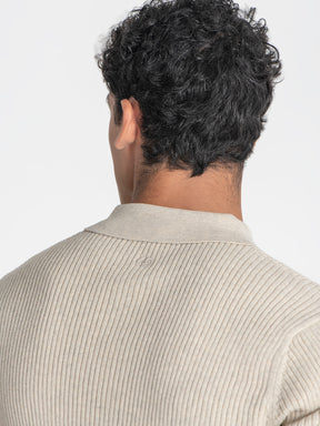 polos / Beige Essential Knit Polo