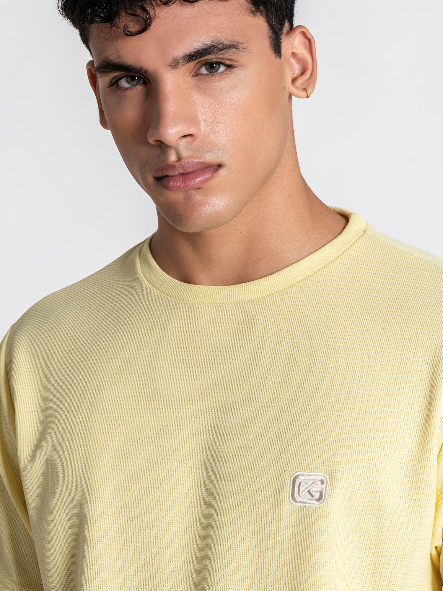 t-shirts / Yellow Grid Set