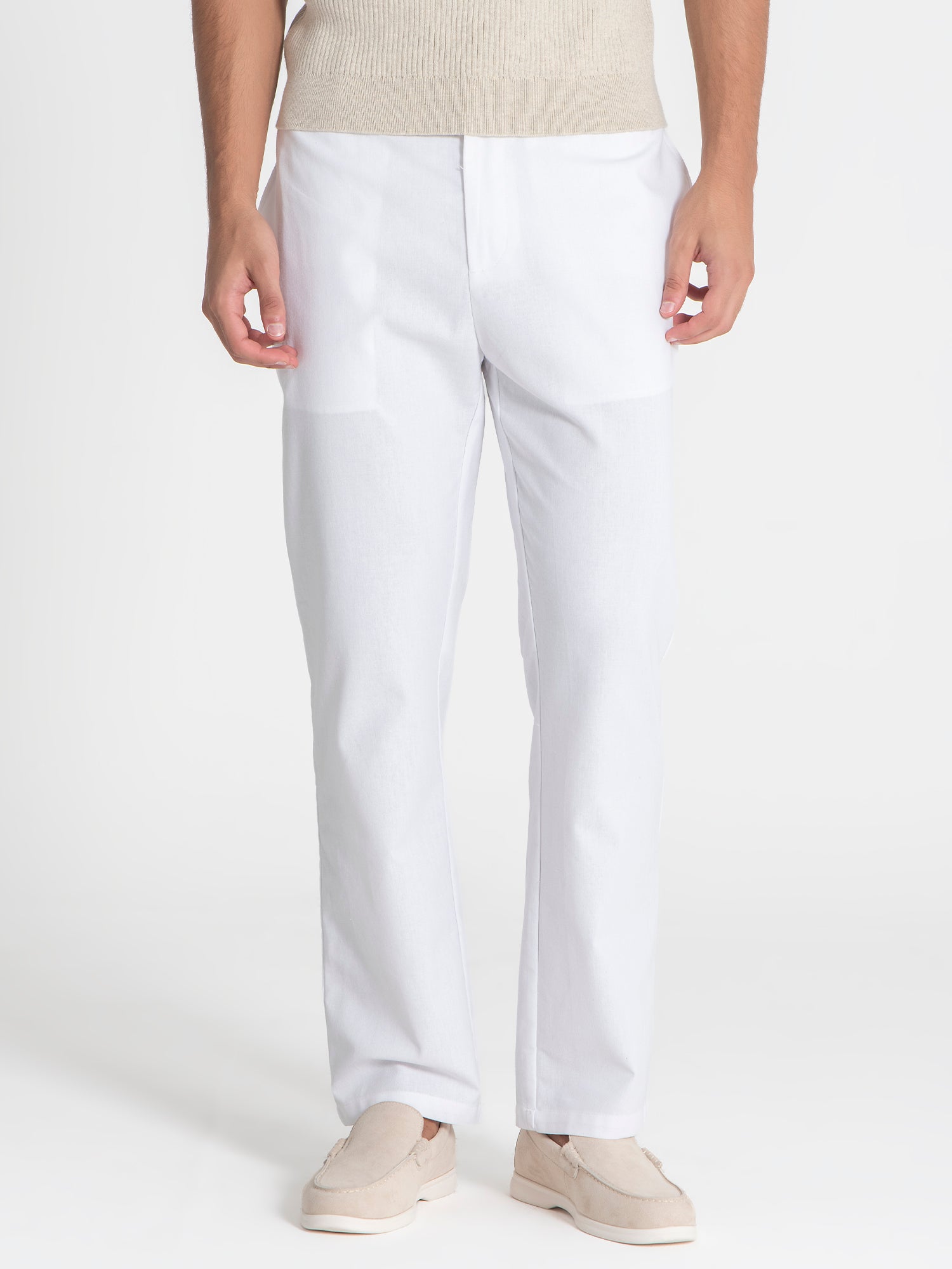 White Smart Pants