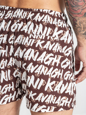 swimshorts / White Rebel Swimshorts