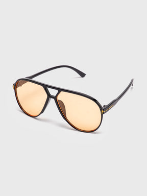 sunglasses / Orange Aviator Sunglasses
