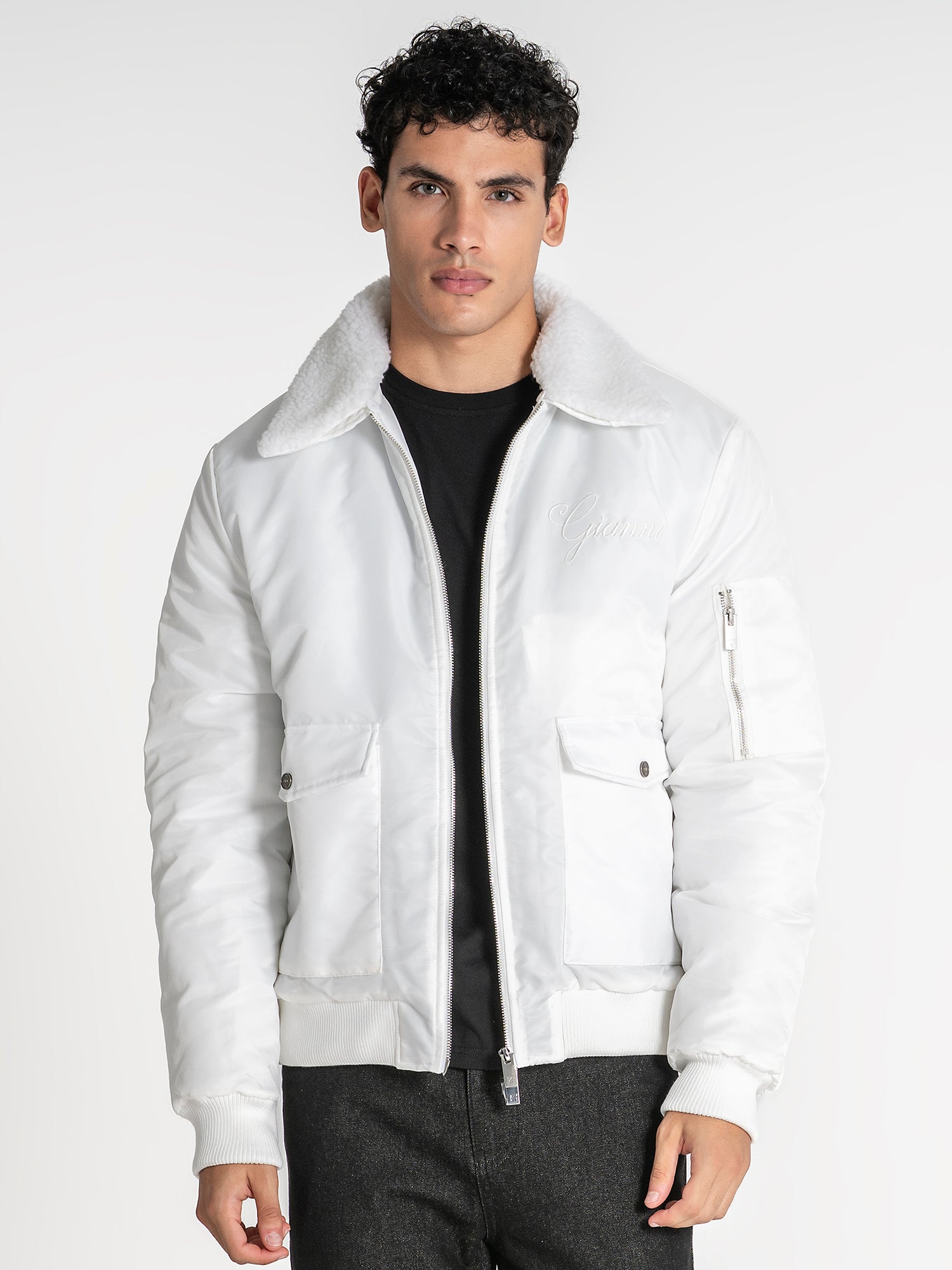 bombers / White Gianni Bomber Jacket