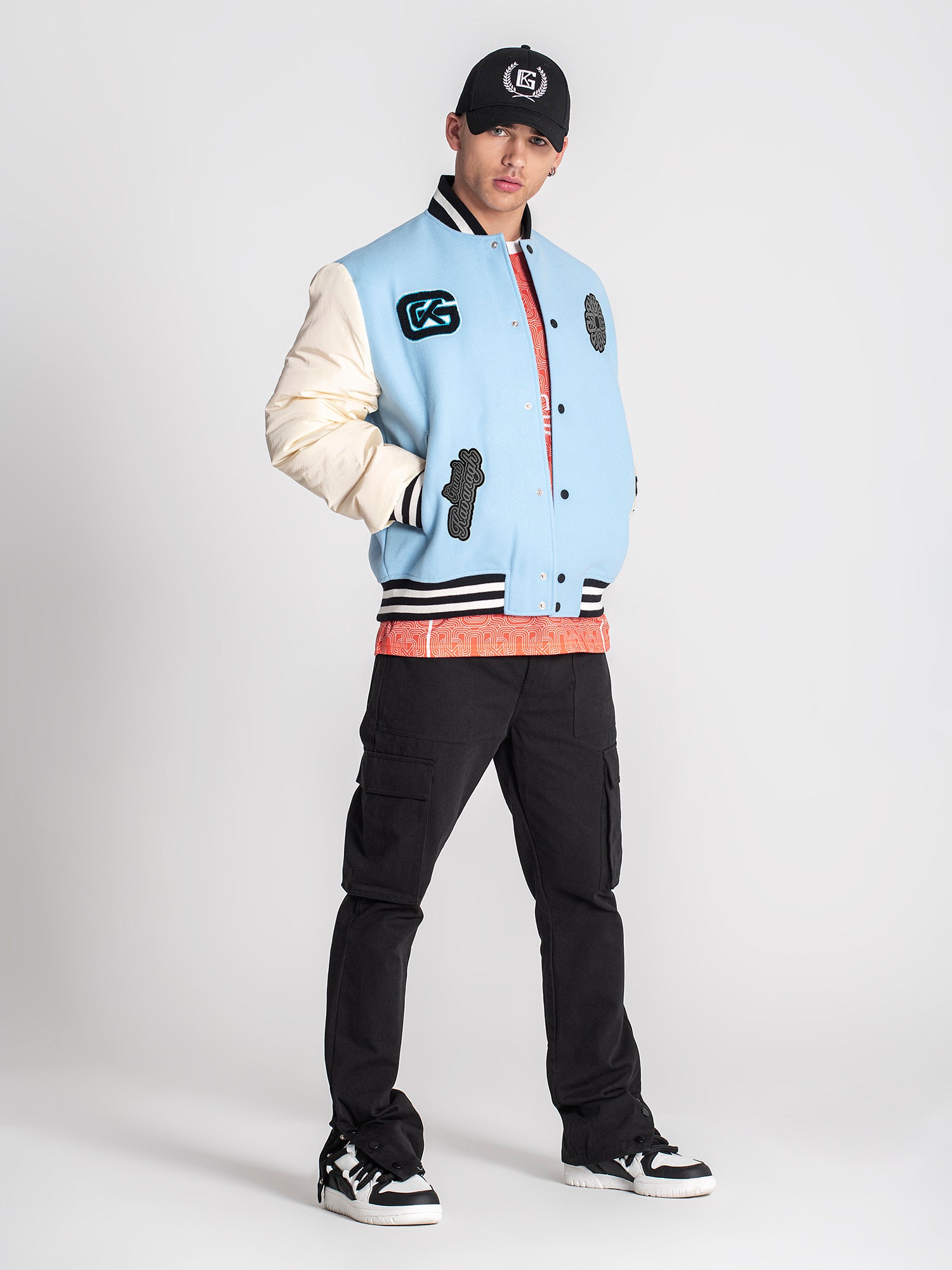 bombers / Blue Patches Bomber Jacket