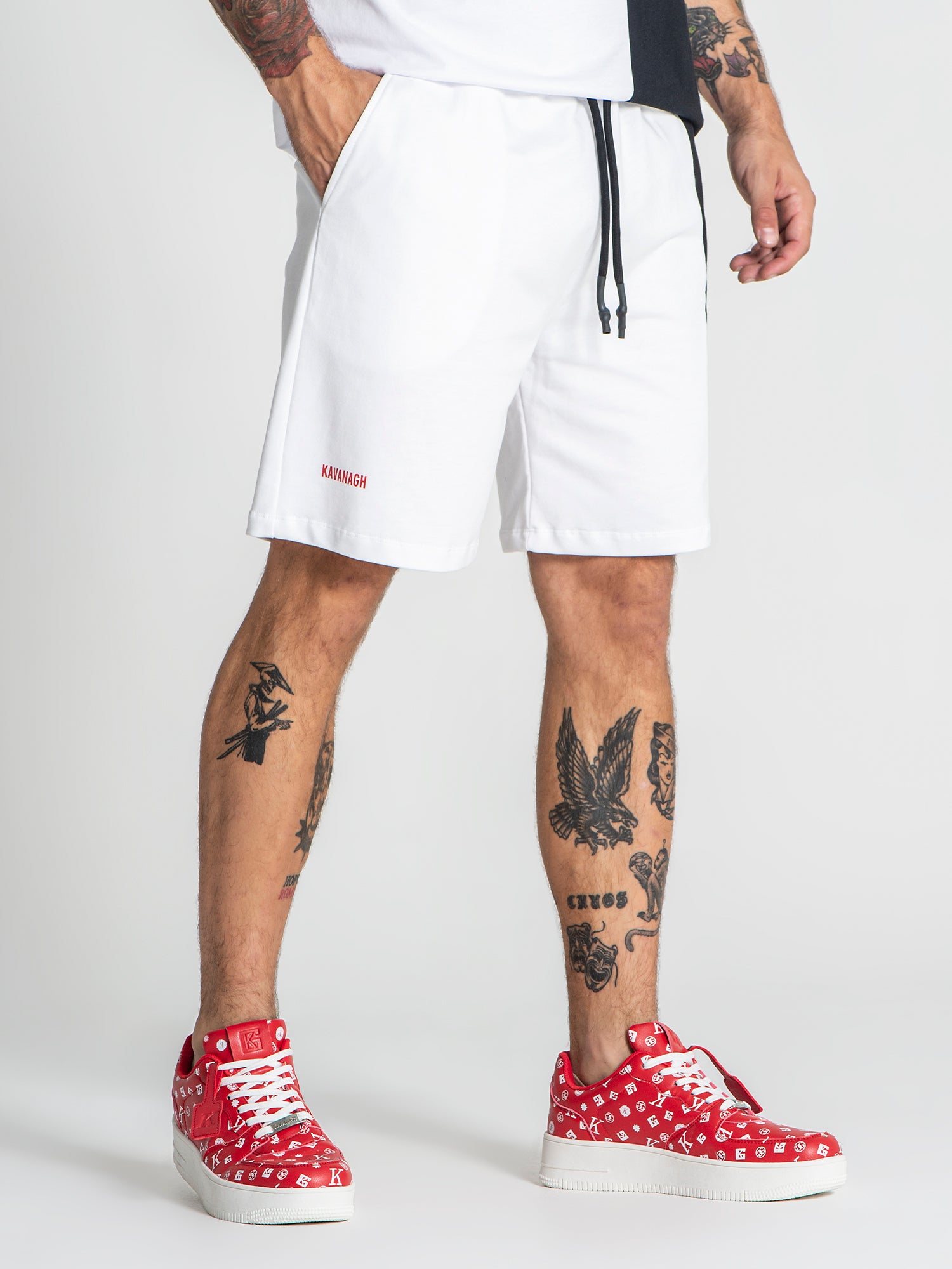 shorts / White Block Shorts