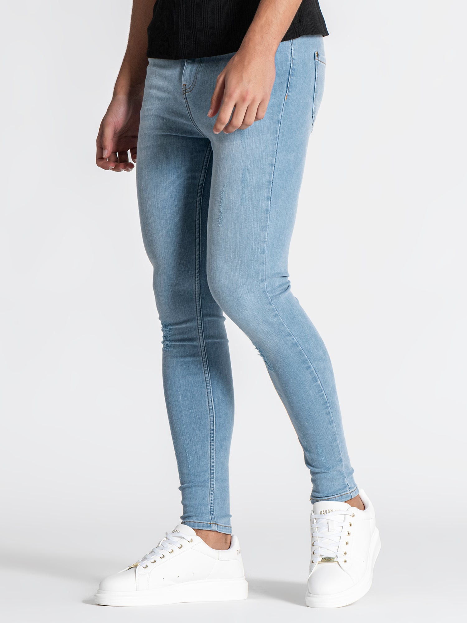 jeans / Light Blue Core Ripped Jeans