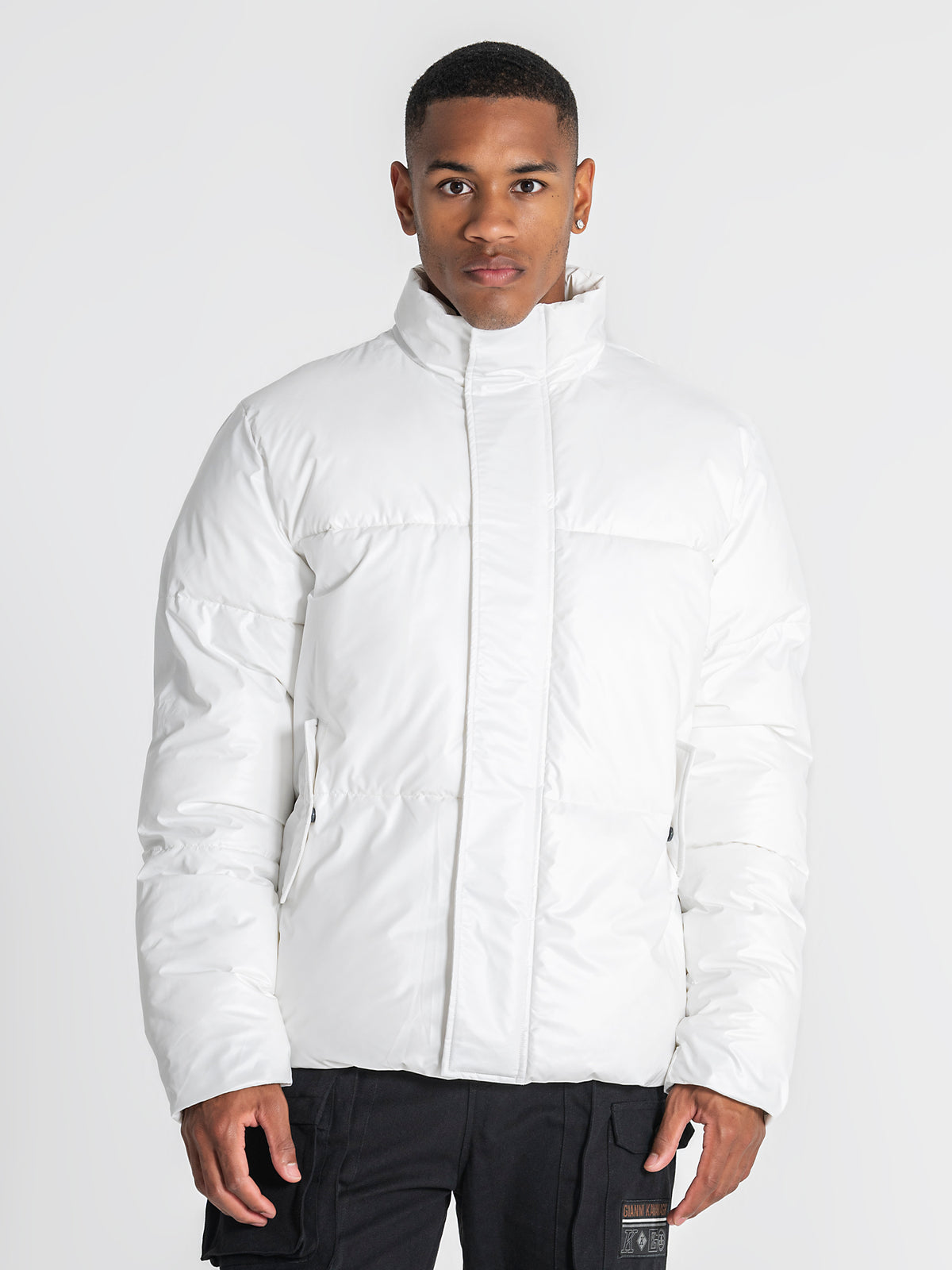 Casaco Puffer Branco Statement