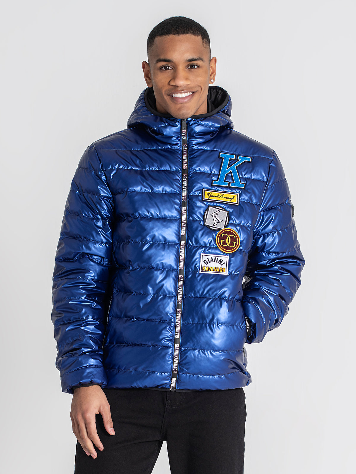 jackets / Blue Collage Hoodie Jacket