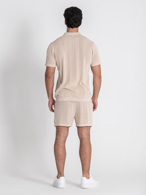 shirts / Beige Breathe Knit Shirt