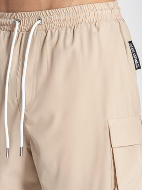 swimshorts / Beige Cargo Swimshorts
