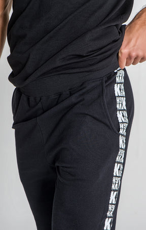 Black Culture Tape Joggers