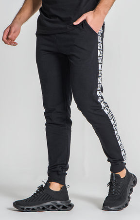 Black Culture Tape Joggers