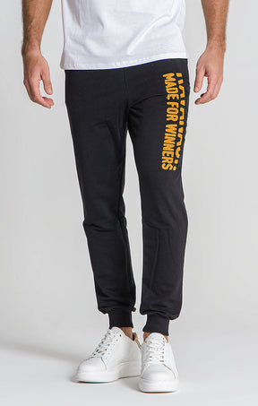 Black Feel Curly Logo Joggers