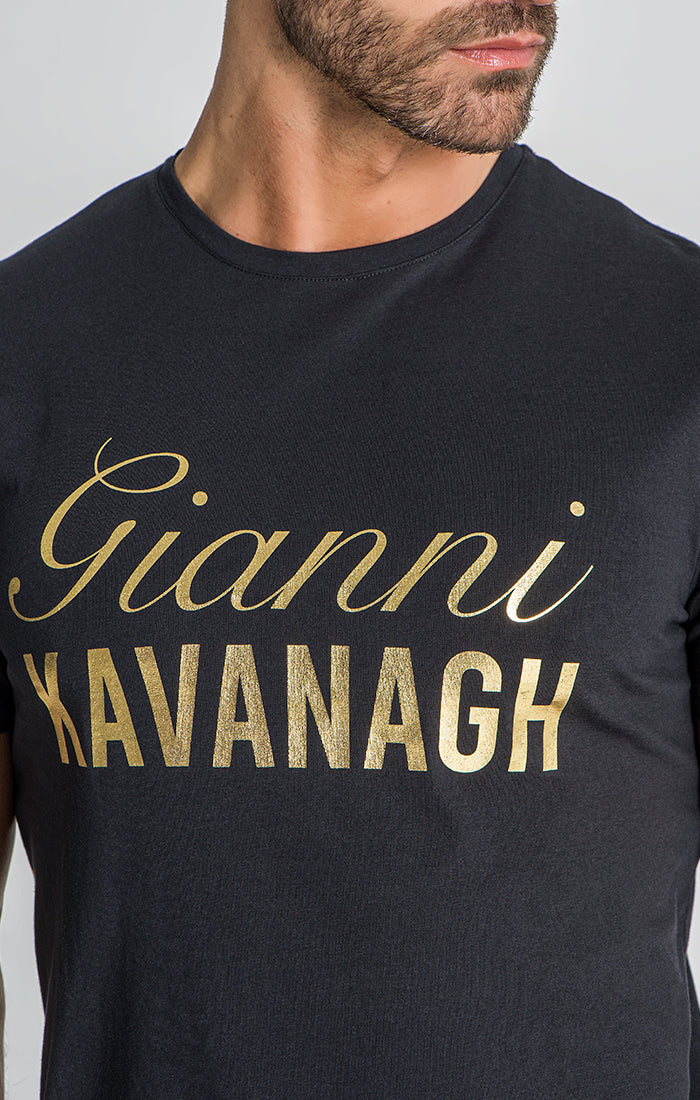 Black Montecarlo Gold Tee