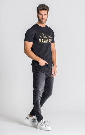 Black Montecarlo Gold Tee