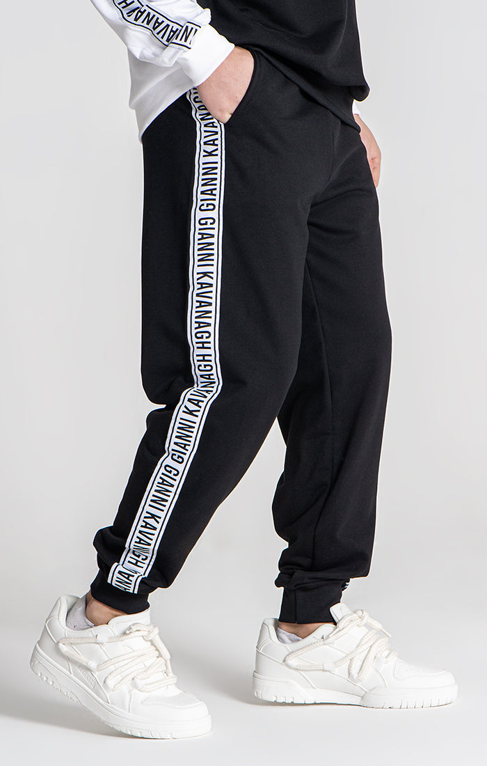 Black Partition Joggers