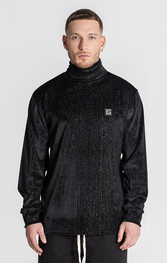 Black Party Turtleneck