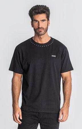 Black Studs Oversized Tee