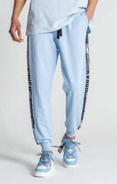 Blue Overlap Loose Joggers