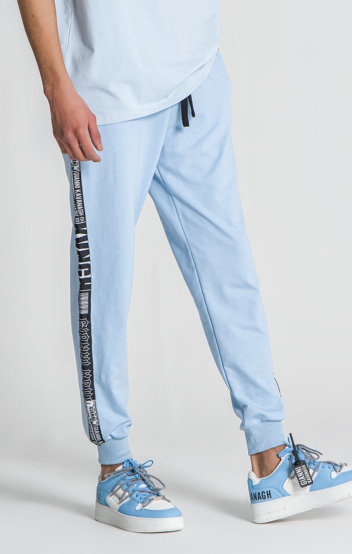 Blue Overlap Loose Joggers