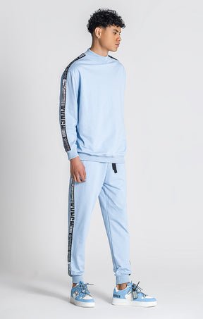 Blue Overlap Oversized Sweat