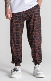 Brown Tag Joggers