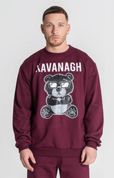 Burgundy Mad Bear Sweat