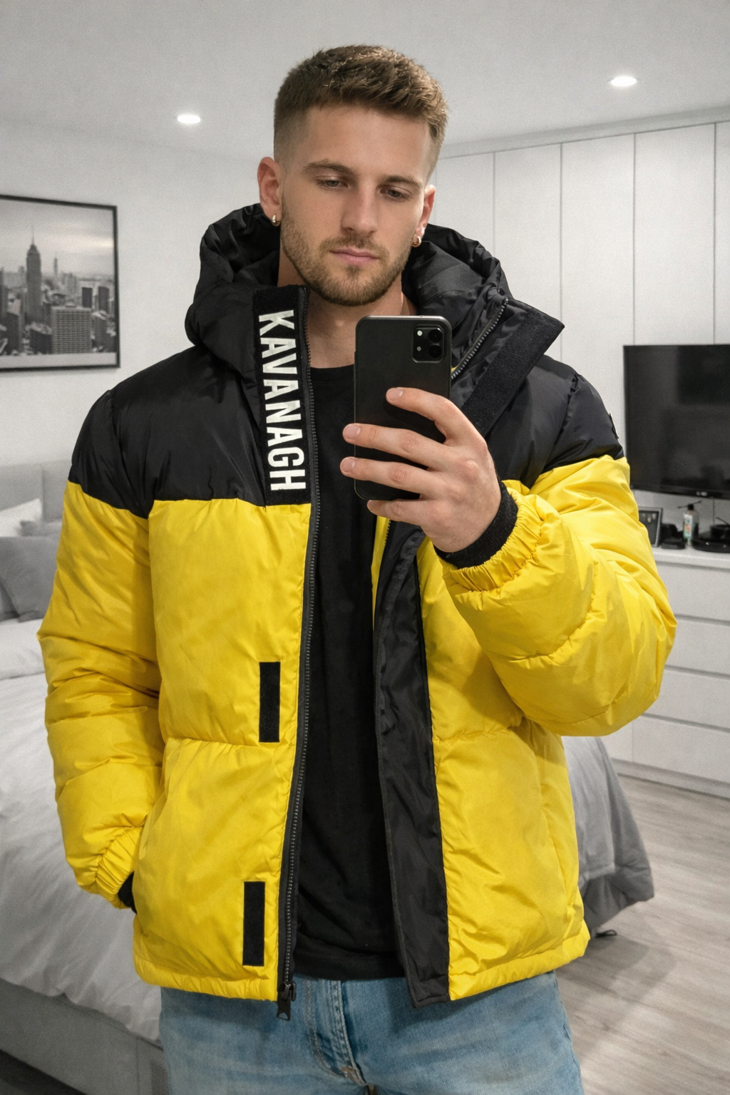 Yellow Sauce Puffer Jacket