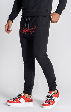 Black Lavish Outline Joggers