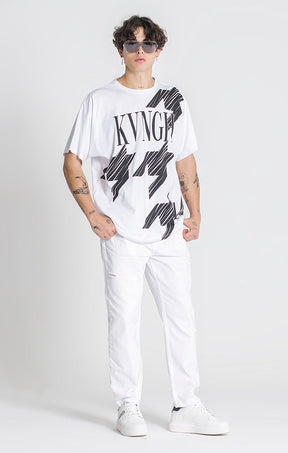 White Acronym Oversized Tee