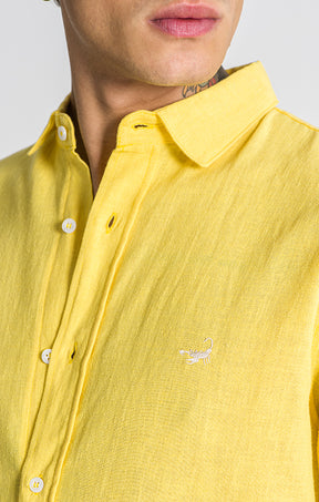 Yellow Linen L/S Shirt