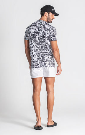 White Message Print Tee