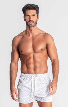 White Clone Swimshorts