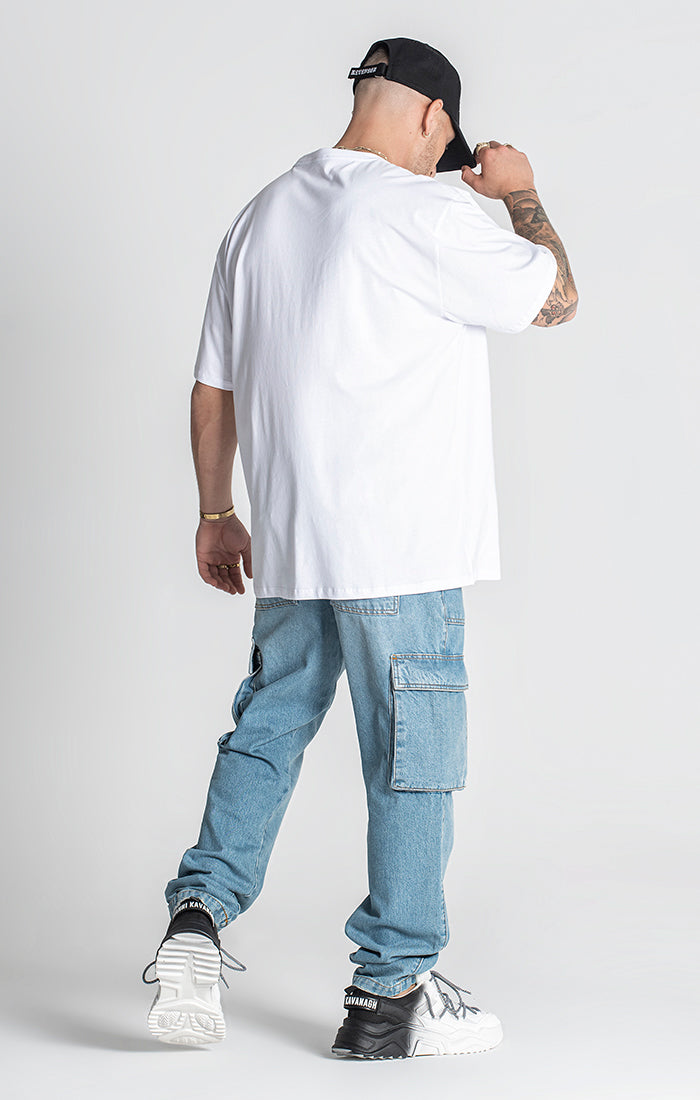 White Karma Oversized Tee