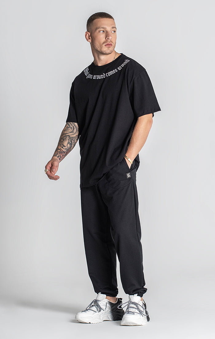 Black Karma Oversized Tee